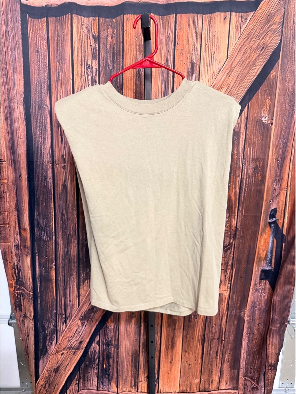 Babaton Sleeveless Beige Top Medium